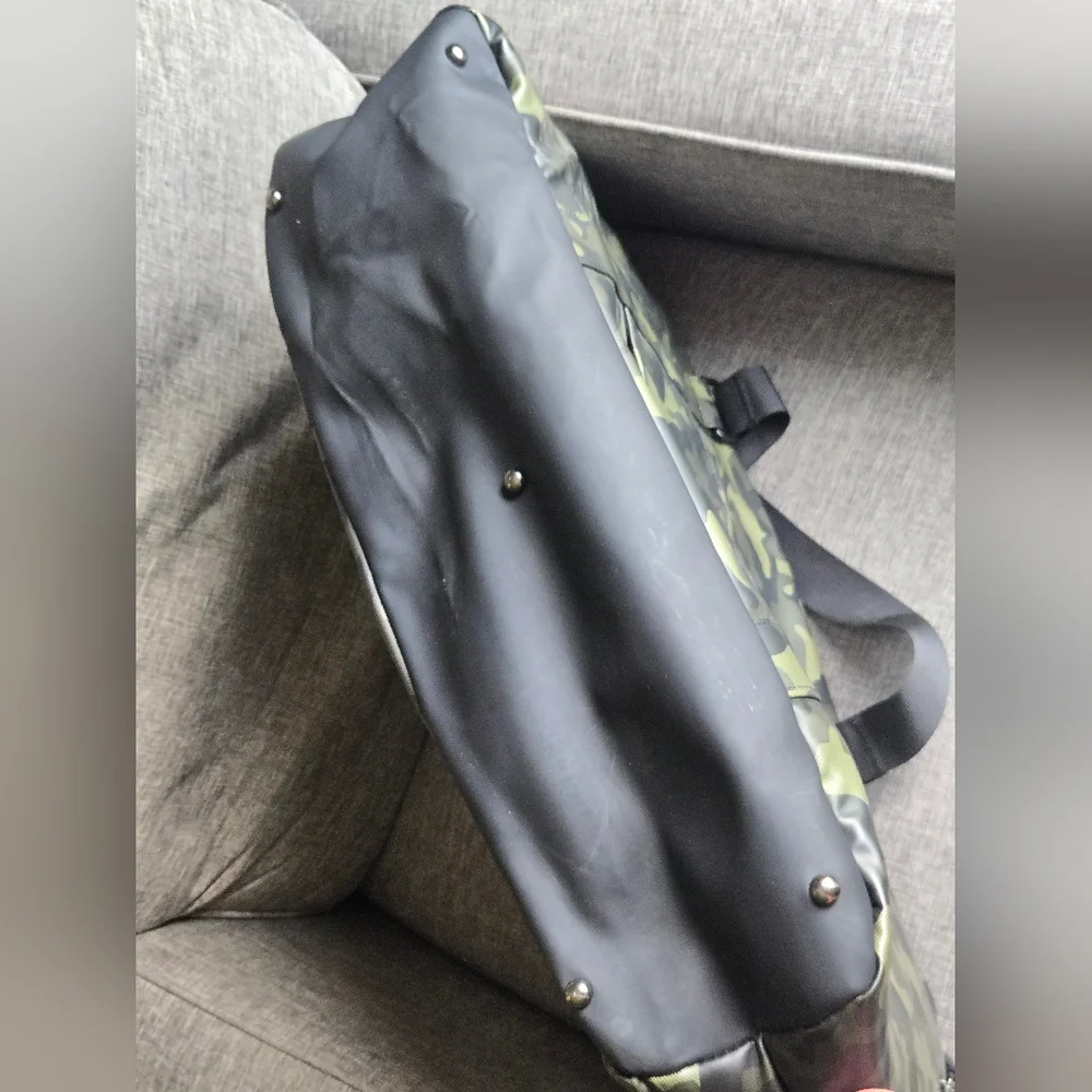 Duchamp London Rubberized Camo Tote Duffle Bag * NO STRAP *